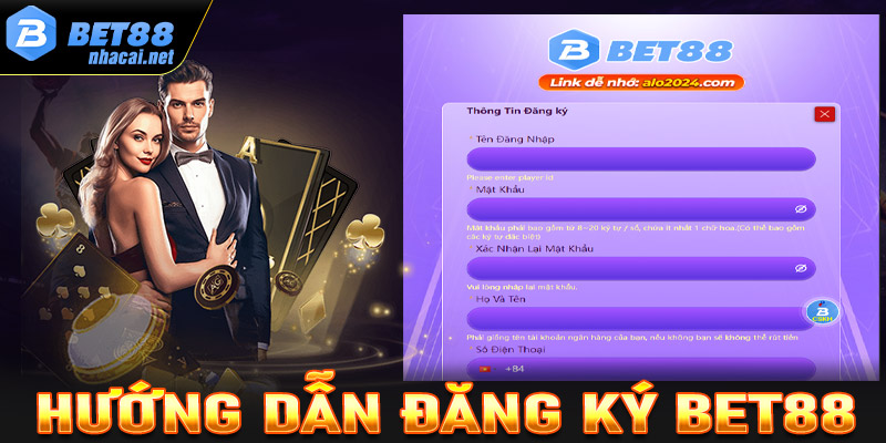 Hướng dẫn đăng ký tài khoản trên bet88 bằng trình duyệt và ứng dụng